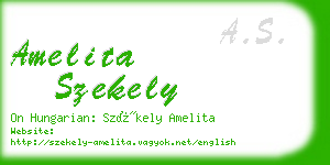 amelita szekely business card